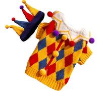 Dog Cat Christmas Outfit, Puppy Christmas Traje, Cute Hat, Dog Sweater Set, Dog Christmas Costume Cute Sweater Hat Set Cat Puppy Outfits for Small Dogs Cats