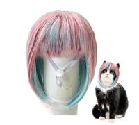 Dog Cat Costume Wig - Cute Pet Fancy Dress for Cats & Dogs, Lightweight Cosplay Headgear, Vibrant Party Accessory | Festival Events, Travel Photoshoots, Birthday Celebrations, Creative Styling