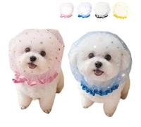 Dog Cat Head Mesh Cover Soft Lightweight Breathable Pet Protector (2PCS-C)