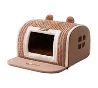 Dog Cave, Puppy House & Cat Bed, Comfortable Pet Tent Sofa, Warmth House for Small & Medium Puppies, Machine Washable Sleeping Condo, 13.78x11.81x11.81 Inches