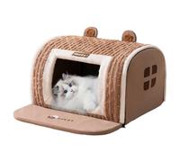 Dog Cave, Puppy House, Pet Tent Bed, Comfortable Sofa Condo, Warm Sleeping House, Ideal para pequeñas y medianas Puppies, Cozy and Safe Resting Place, 13,78 x 11,81 pulgadas