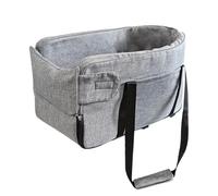 Dog Center Console Car Seat, Non-Slip Adjustable Pet Carrier Bed, Washable Portable Pets Bag for Small Dogs, Cats, Secure Central Control Seat for Car 45x25x24cm