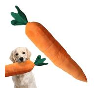 Dog Chew Toy - 29.53 Inches Carrot Shape | Plush Pet Chewing Toy - Soft Crinkle Stuffed Dog Toys For Teeth Massage Indoor Outdoor Play Camping Training And Fun Bored Animals Small Large Breeds Garden
