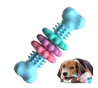Dog Chew Toy Bone - Rubber Barbed Bone Shape Indestructible Dog Toy | Teeth Cleaning and Gum Massage Tough Dogs Toys | Puppies Teething Chew Toys For Boredom For Small and Medium Dogs