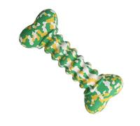 Dog Chew Toy, Interactive Dog Toy, Dog Rubber Teeth Cleaning Toy, Bite-Resistant Bone-Shaped Chew Toy for Puppies and Small Pets, 7.28x3.07x0.98 Inches Funny Fetch Toy in Vibrant Colors