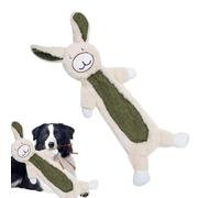Dog Chew Toys, Squeaky Soft Fun Bunny Chewer with Crinkle Paper, Dog Enrichment Toys for Interior, Outdoor, Home, Yard, Park, Garden, Beach, Pool, Travel, Durable, Interactive, Fun for Puppies and