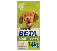 Dog Chow Beta Alimento seco para Perros Adultos Rico en Pollo, 14 kg