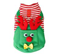 Dog Christmas Costume - Holiday Pet Outfit for Small Medium Dogs | Soft Fabric with Adjustable Straps, Adorable Santa Design for Festive Family Photos and Parties Festive Santa Design 11.81 in