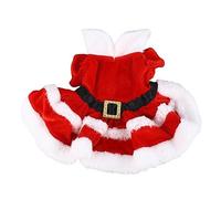 Dog Christmas Costume Puppy Dress Soft Warm Short Sleeve Xmas Pet Clothes Dog Christmas Outfit for Dogs Cats (M)