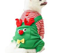 Dog Christmas Costume - Reindeer Pet Outfit for Dogs and Cats | Festive Dress Up Apparel for Party Gathering Holiday Photos | Comfortable Wear for Outdoor Walking Festival Events