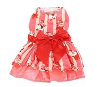 Dog Christmas Costume | Soft Santa Claus Pattern Pet Apparel for Daily Use/Parties/Holidays | Elastic Design Fits Skin - Friendly Material (l)