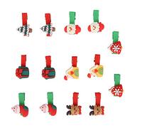 Dog Christmas Hairpins 14pcs | ABS Material Hair Decorations for Small/Medium/Large Dogs | Cute Pet Hair Accessories for Daily Use & Parties