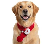 Dog Christmas Scarf - Holiday Pet Accessory | Soft Warm Fabric, Festive Design, Adjustable Fit for Winter Celebrations and Holiday Photos Festive Design Soft and Fabric 15.75x1.97x0.79 in