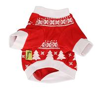 Dog Christmas Shirt | Soft Breathable Christmas Tree Print Pet Vest | Festive Holiday Outfit for Dogs/Puppies/Cats | Elastic Pullover Design (XS)