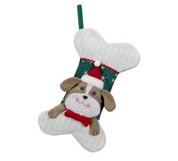 Dog Christmas Stocking, Bone Shape Stockings, Puppy Christmas Stocking, Pet Christmas Decorations, Puppy Christmas Stocking for Your Beloved Pets, Fireplace Hangable Christmas Decorations