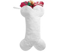 Dog Christmas Stocking, Dog Stockings Christmas, Plush Bone Shape Stockings, Best Christmas Stockings Festive Plush Bone Stockings for Holiday Celebrations, Dogs and Cats