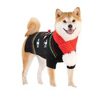 Dog Christmas Swater Christmas Pet Sweater Ropa De Perros Otoño E Invierno Shiba Shiba Inu Teddy Ropa De Invierno Puppillas De Perros Pequeños y Medios Sweater De Navidad con Bufanda con