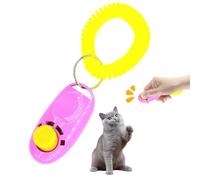 Dog Clicker For Training 2.5 * 1.2inch Wrist Strap Big Button Loud Sound | Positive Behavior Reinforcer For Pets Pet 2.5*1.2inch Supplies Puppy Birds Horses Dolphin Dog Cat Obedience Tool Portable