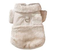 Dog Clothes, Dog Coat with Rope Ring, Dog Thermal Winter Coat with Rope Ring, Pink Dog Winter Coat, Winter Dog Coat, Warm Cold Weather Coat Double-Sided Wear Pet Clothes for Outdoor