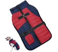 Dog Clothing Small Dog Dog Dog Pull Jumper, Dog Winter Clothes, Traction Holes Dogs, Small Medium Dogs Jacket, Warm Dog Winter Coat, Cotton Coat Winter Clothes with Traction Holes