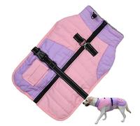 Dog Clothing Small Dog Dog Dog Pull Jumper, Dog Winter Clothes, Traction Holes Dogs, Small Medium Dogs Jacket, Warm Dog Winter Coat, Cotton Coat Winter Clothes with Traction Holes