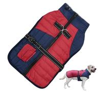 Dog Clothing Small Dog Dog Dog Pull Jumper, Dog Winter Clothes, Traction Holes Dogs, Small Medium Dogs Jacket, Warm Dog Winter Coat, Cotton Coat Winter Clothes with Traction Holes