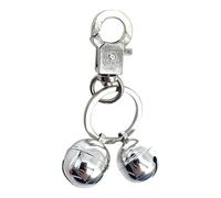 Dog Collar Bell - colgante de mascotas de latón extra grande con clip en llavero, accesorio de encantu de sonido fuerte, 1.77 pulgadas de collar de cachorro Decoración Bell | Caminata diaria Tiempo de