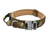 Dog Collar Medium Large Dog Collars for Walking Training Duarable Dog Collar Control Handle (Camouflage Large)