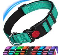 Dog Collar, Reflective Dog Collar, Padded Breathable Soft Neoprene Nylon Pet Collar Adjustable for Medium Dogs