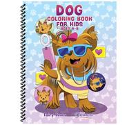 Dog Coloring Book for Kids Ages 4-8: Cute and Adorable Cartoon Dogs and Puppies