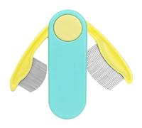 Dog Comb - Cats Lice Comb, Foldable Double-Sided Pet Grooming Brush, Kitten Tick Control Brushes | Cat Undercoat Trimming Tool | For Puppy Kitten Home Indoor Outdoor Garden Yard Walking
