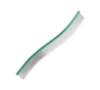 Dog Comb, Pet Grooming Hair Removal Curved Comb, Pet Comb, Metal Teeth Comb for Dogs & Cats, Pet Hair Comb for Home Grooming, Dog Knot Removal Comb, Curved Pet Comb, Dog Grooming Comb for Tangles
