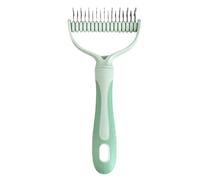 Dog Combs Grooming, Double-Sided Pet Detangling Comb, Dog Hairbrush with Anti-Slip Grip, 6.89x3.15x0.98 inches Gentle Dematting Tool, Puppies Grooming for Shedding & Tangles