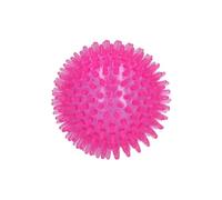 Dog Comets Exoplanet - 8 cm - Juguete para perros - Pelota para perros - Juguete para perros - Pelota de erizo - Agua y tierra - Dentición - Juguete interactivo para perros - Con pitido - Rosa - M
