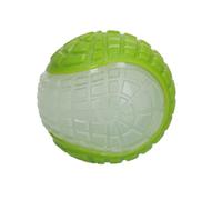 Dog Comets Glow in The Dark Moon Ball - 10 cm - Juguete para perros - Para el agua y en tierra - Juguete interactivo para perros - Pelota para perros con pitido - L - Verde