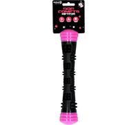 Dog Comets Meteor Lanzador de Pelotas para Perros S - 23 cm - Palo Lanzador - Juguete para Perros - Rebote - Caucho - Rosa/Negro