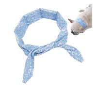 Dog Cooling Bandana, Ice Collar Scarf, Breathable Pet Neck Wrap, Soft Moisture Wicking Fabric, Adjustable Comfort Fit, Summer Heat Relief Cooling Accessory for Dogs Cats Walks Exercise, 66x6cm