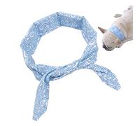 Dog Cooling Bandana, Soft Breathable Ice Collar Scarf, Reusable Pet Neck Wrap Accessory, Lightweight Chill Technology for Outdoor Walks, Summer Camping, Exercise, Hiking, S/M/L
