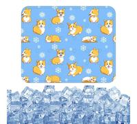 Dog Cooling Mat, Cómodo Sleeping Pad, 19,69 x 23,62 pulgadas, transpirable, suave de seda de hielo, Cooling with Filling, Cool Cushion Cat Bed for All Seasons, Home, Interior, Camping and Outdoor Use