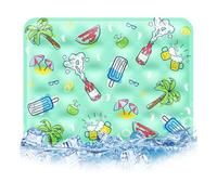 Dog Cooling Mat, Cooling Pad for Cats, Keep Cats Dogs Cool In Summer, Portable & Washable Pet Pad for Indoor Outdoor (G,90 * 60cm)