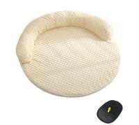 Dog Cooling Mat, Ice Silk Puppy Cold Pad, Washable Anti Slip Cat Cool Down Cushion, Enhance Cool Experience, Veterinary Recovery Mats for Summer, Backyard, Garden, Travel, Picnic (Beige)