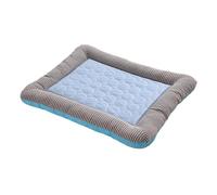 Dog Cooling Mat, Ice Silk Wear-Resistant Chill Pads Medium Pets, Soft Sleeping Pad for Gats Rabbit Hamsters Puppies Travel Crate Bed Floor Resting Spot Relaxing, Blue