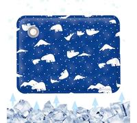 Dog Cooling Mat, Waterproof Crate Ice Pad, Portable Kennel Ice Rug, Pet Resting Accessory for Car Seats, Kennels, Sofa, Floor, Apartment, Outdoor, Home, 19.69x23.62 Inches