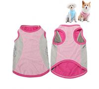 Dog Cooling Vest, Breathable Mesh Summer Cooling Coat for Small Medium Large Dogs, Lightweight Sleeveless Cooling Shirt for Walking Hiking Travel (Pink,2XL)