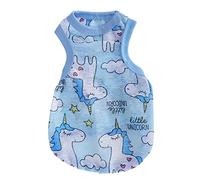 Dog Cooling Vest for Summer | Non - Sticky Breathable Cotton Sleeveless Shirt | Cute Cartoon Pig Design Pet T - Shirt | Soft & Comfortable (M)