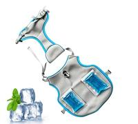 Dog Cooling Vest with Ice Pack Clothes Summer Heat Relief Puppy Shirt