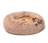 DOG Copenhagen Cesta para Perro, Cesta de Gato, cojín para Perro, Cesta para Perro, cojín de Gato, cojín Suave, Cesta antiestrés, cojín Redondo, 60 cm de diámetro, marrón