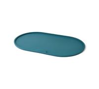 DOG Copenhagen Libra Matel Individual para Perros - Tapete de Comida para Mascotas - Tapete de Silicona para Cuenco de Perro - Antideslizante - Impermeable, Petrol Blue, M
