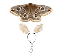 Dog Costume Moth Wing Pet Cosplay Outfit Puppy Cat Party Holiday Dress Set