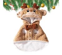 Dog Costume, Pet Christmas Costumes, Dog Holiday Apparel, Best Pet Christmas Costumes, Cozy Winter Holiday Apparel for Dogs and Cats This Holiday Season (Green, Brown)